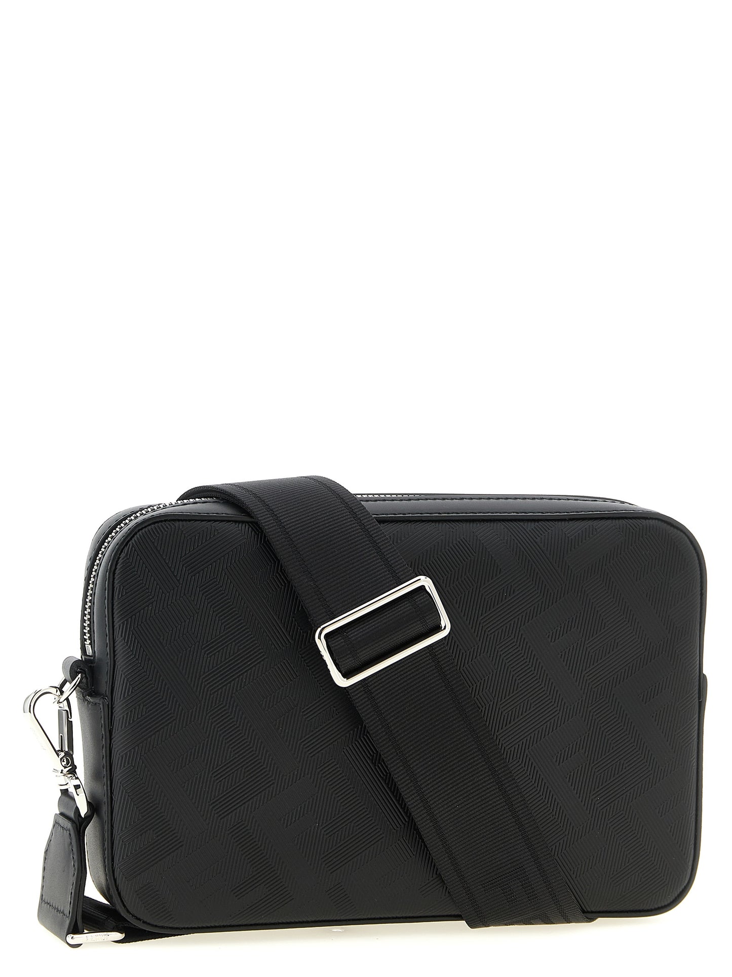 Black Viscose Shoulder Bag