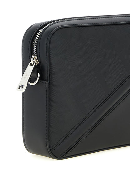 Black Viscose Shoulder Bag