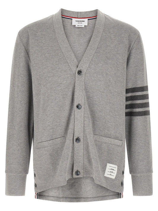 Gray Cotton Cardigan
