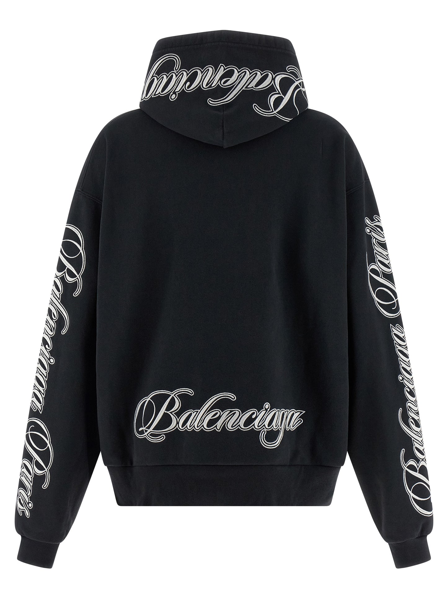 Black Cotton Hoodie