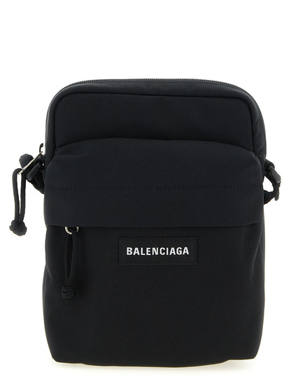 Black Polyamide Crossbody Bag
