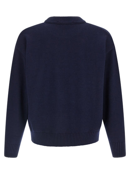 Blue Wool Cardigan