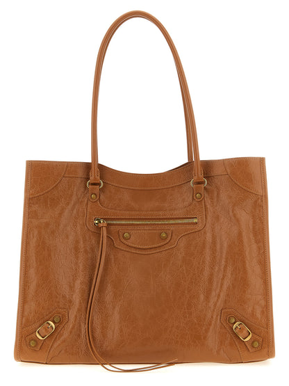 Brown Lamb Leather Shoulder Bag