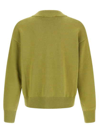Bicolor Wool Cardigan