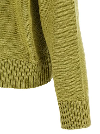 Bicolor Wool Cardigan