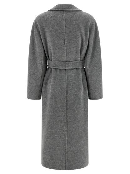 Gray Virgin Wool Coat