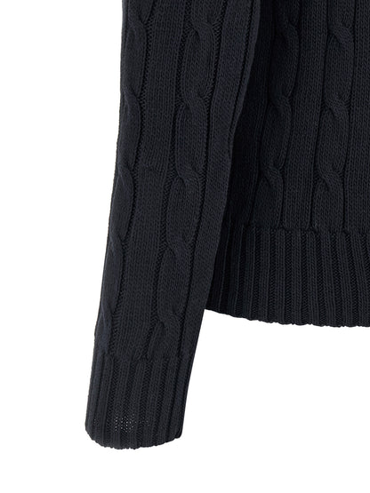 Blue Cotton Cardigan