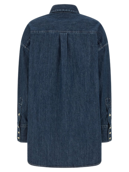 Blue Cotton Blouse