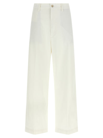 White Cotton Chino Pants