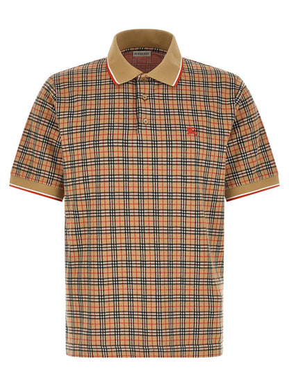 Beige Viscose Polo Shirt