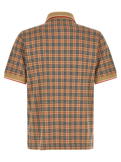 Beige Viscose Polo Shirt
