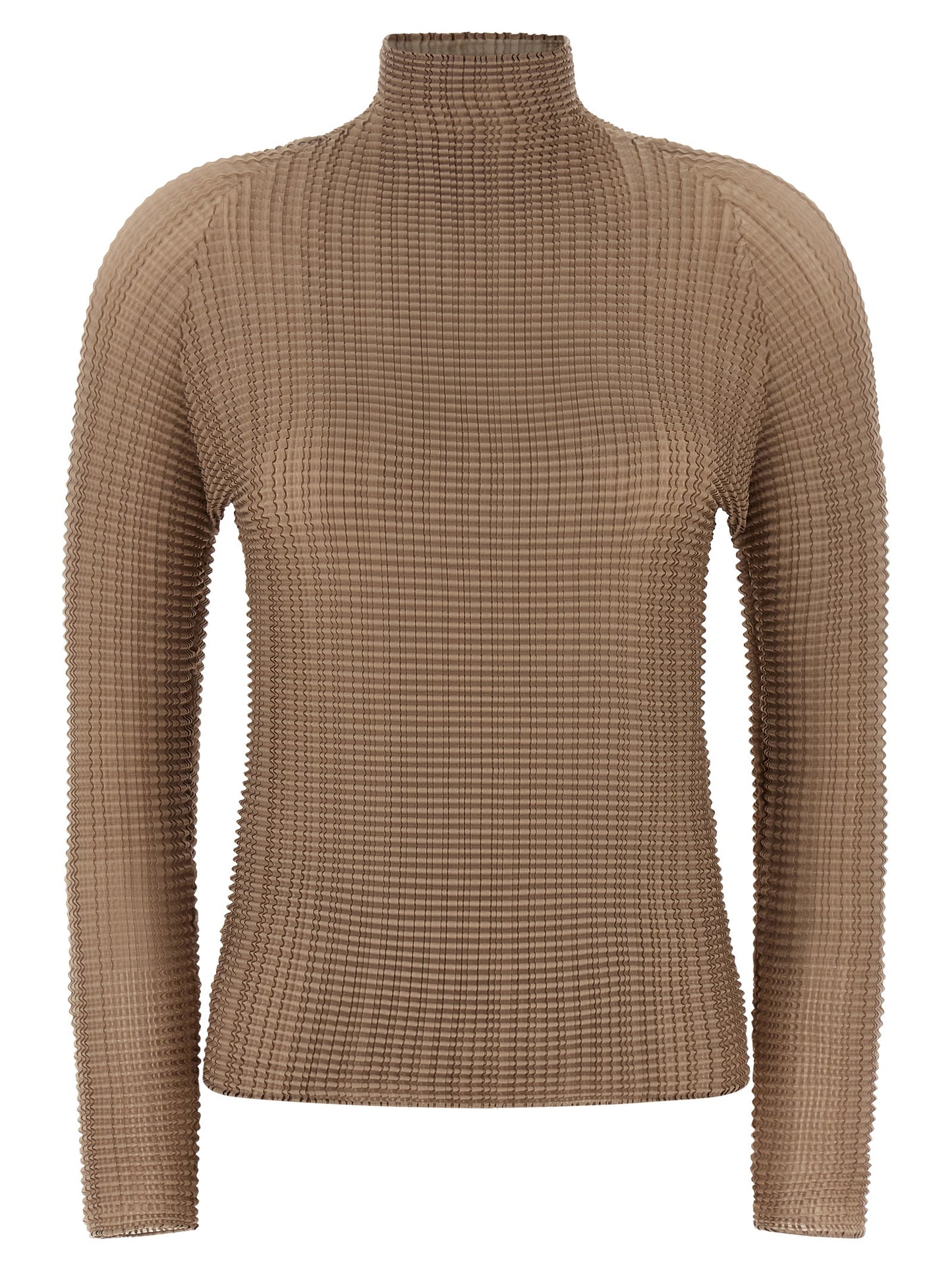 Beige Polyester Blouse