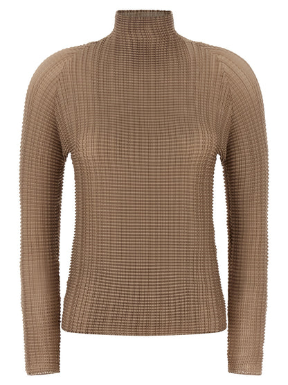 Beige Polyester Blouse