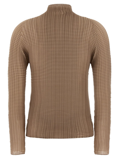Beige Polyester Blouse
