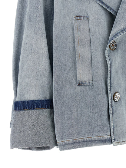 Blue Cotton Denim Jacket