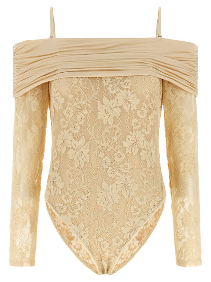 Beige Polyamide Bodysuit