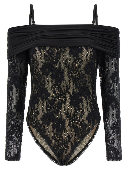 Black Polyamide Bodysuit