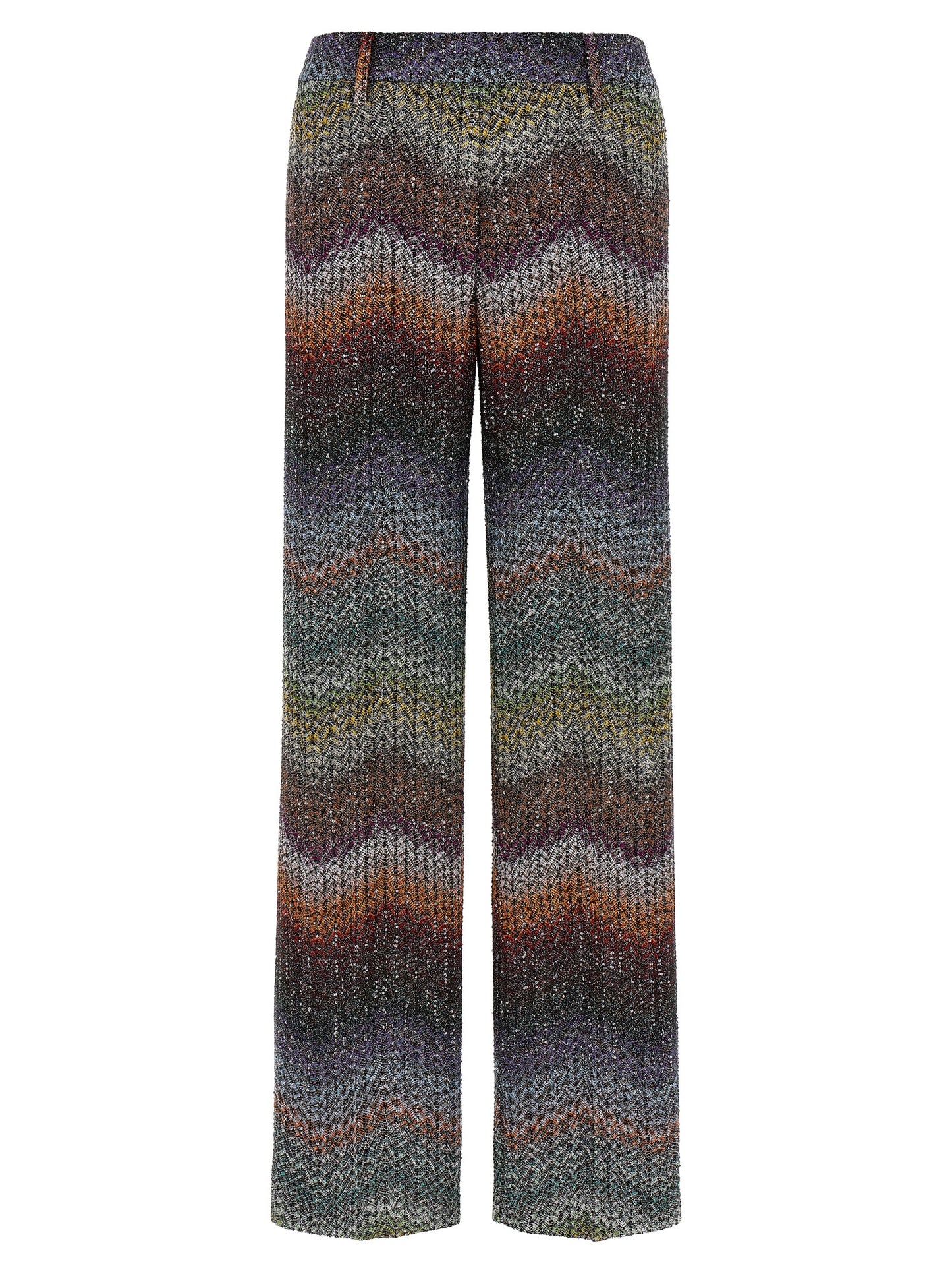 Multicolor Viscose Casual Pants