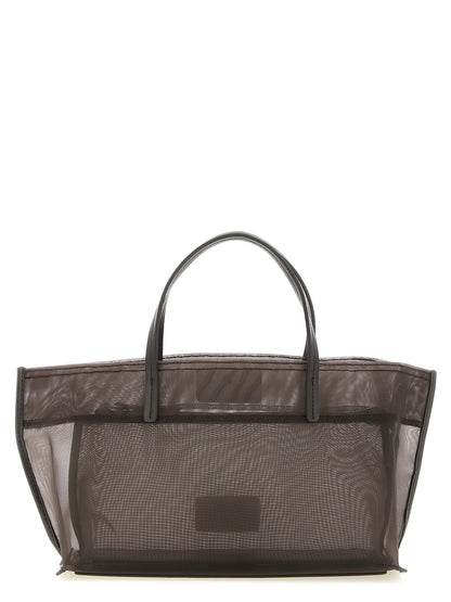 Brown Polyamide Tote Bag