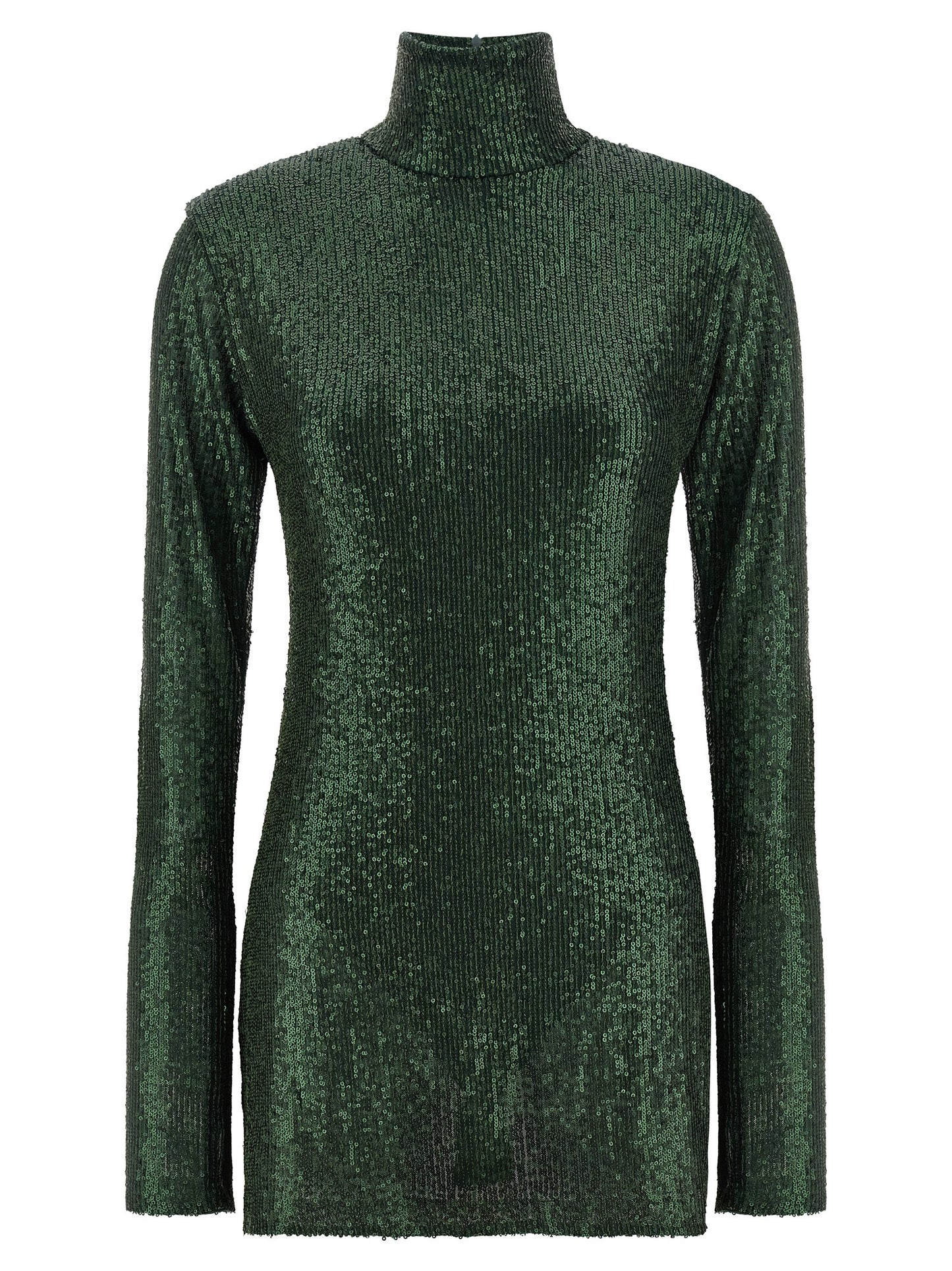 Bicolor Polyester Short Dress
