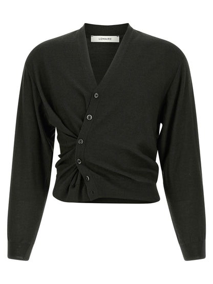 Black Marabou Cardigan