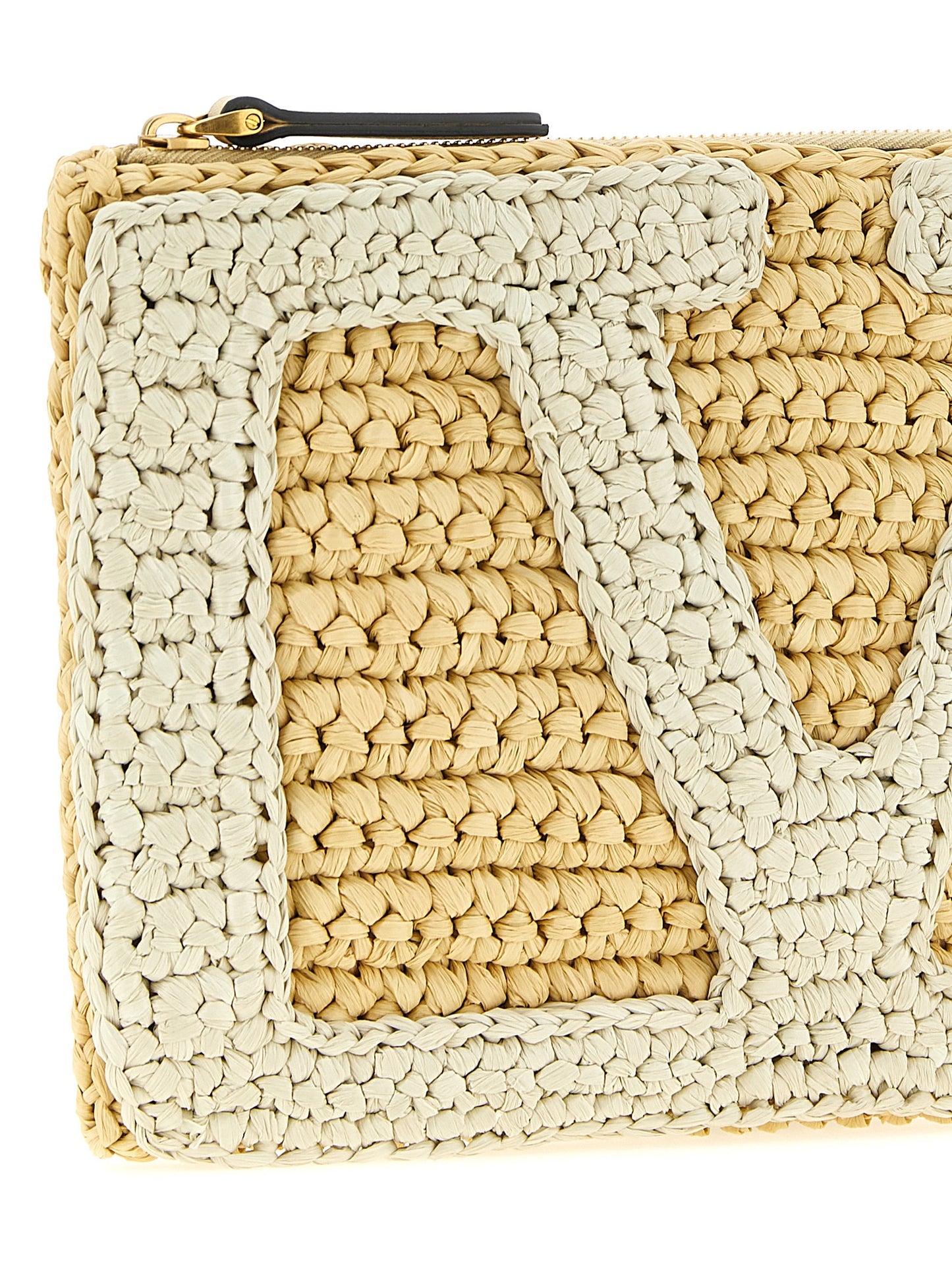 White Viscose Clutch Bag