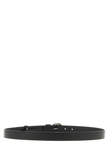 Black Calfskin Regular Belt