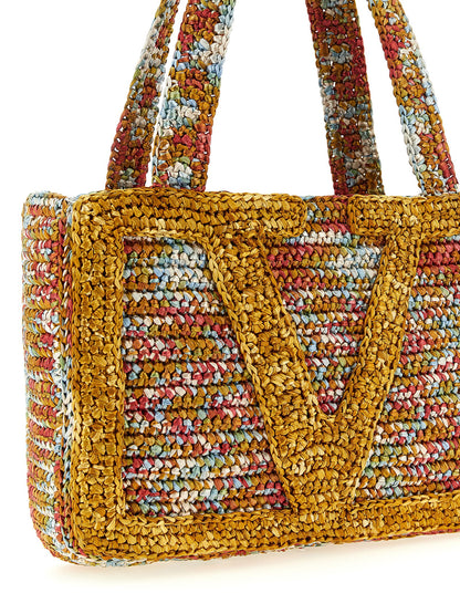 Multicolor Viscose Tote Bag
