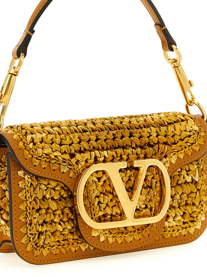 Gold Viscose Shoulder Bag