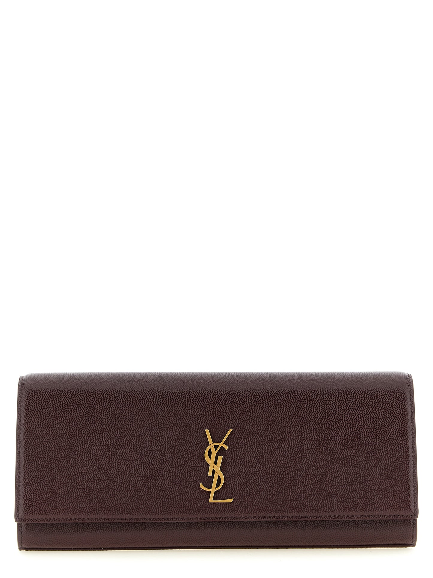 Bordeaux Calfskin Clutch Bag