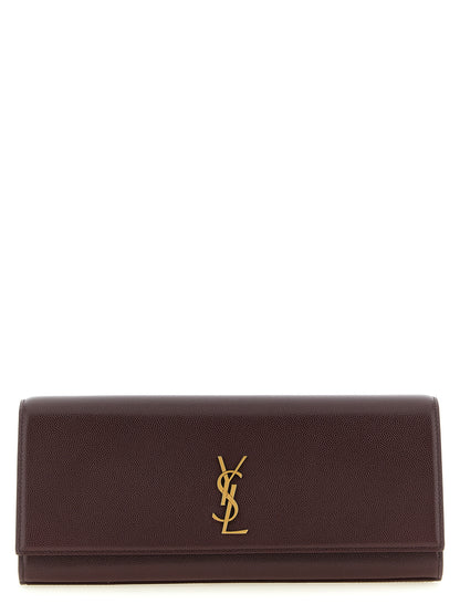 Bordeaux Calfskin Clutch Bag