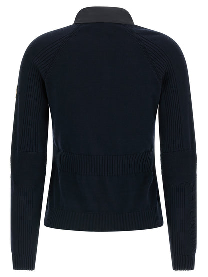 Blue Polyamide Cardigan