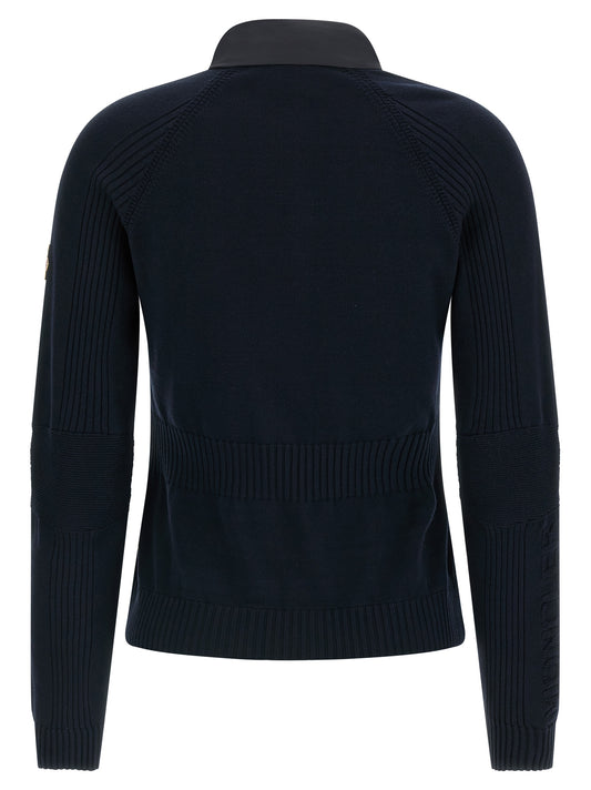 Blue Polyamide Cardigan