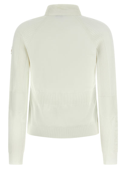 White Polyamide Cardigan