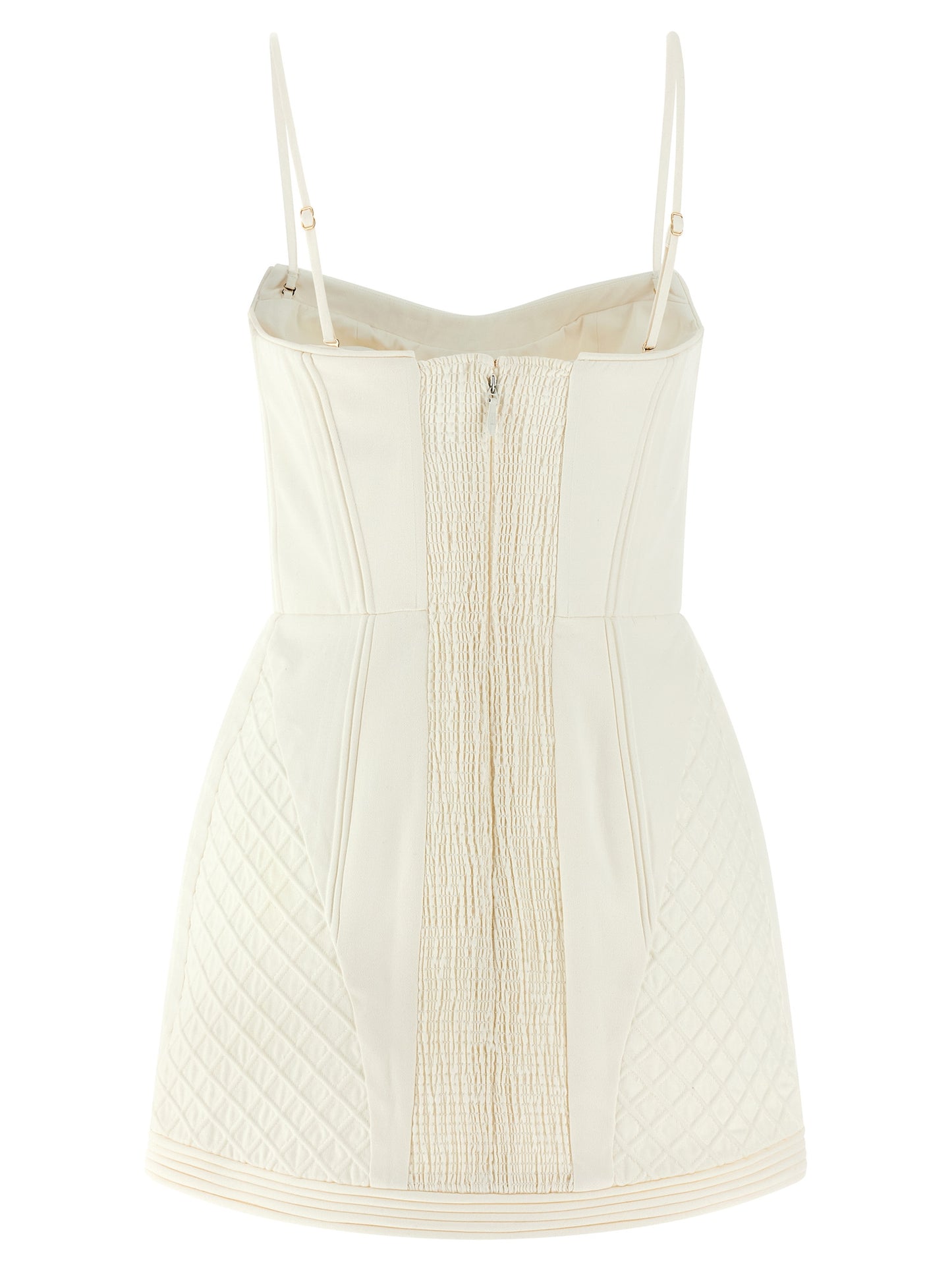 White Cotton Short Dress