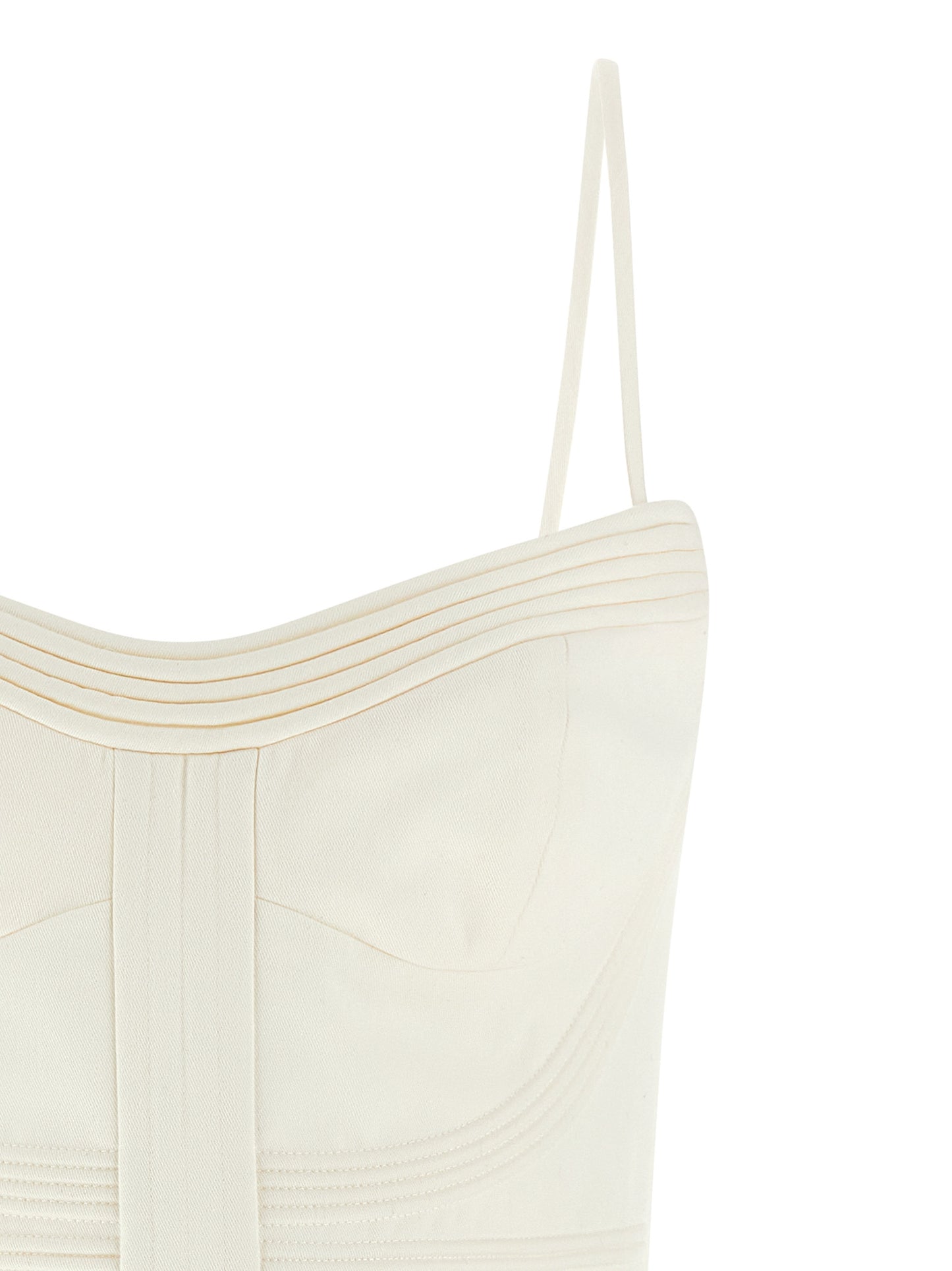 White Cotton Short Dress