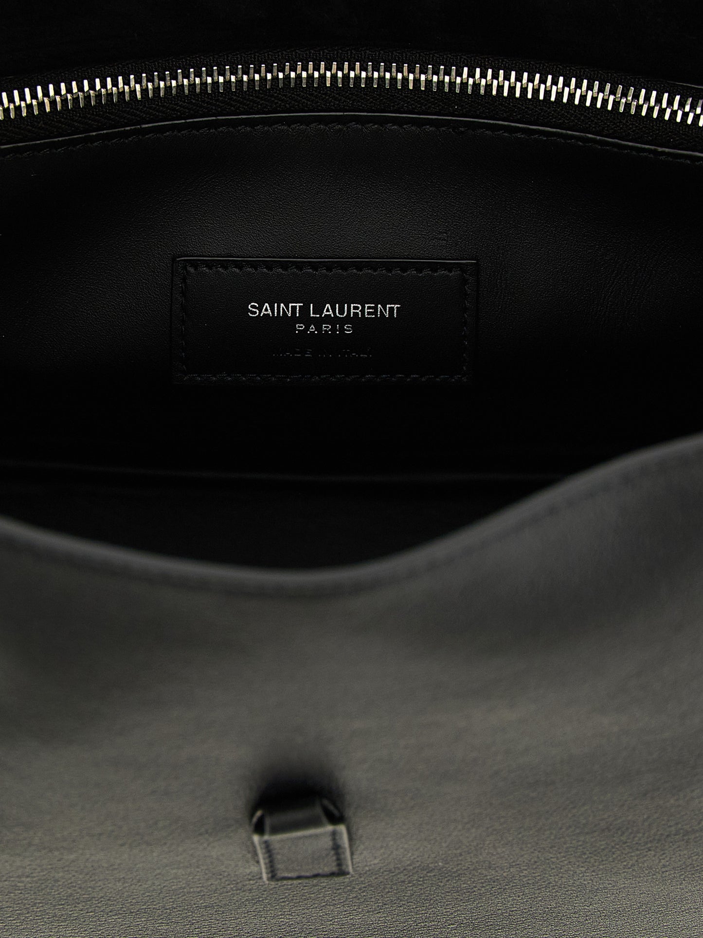 Black Calfskin Shoulder Bag