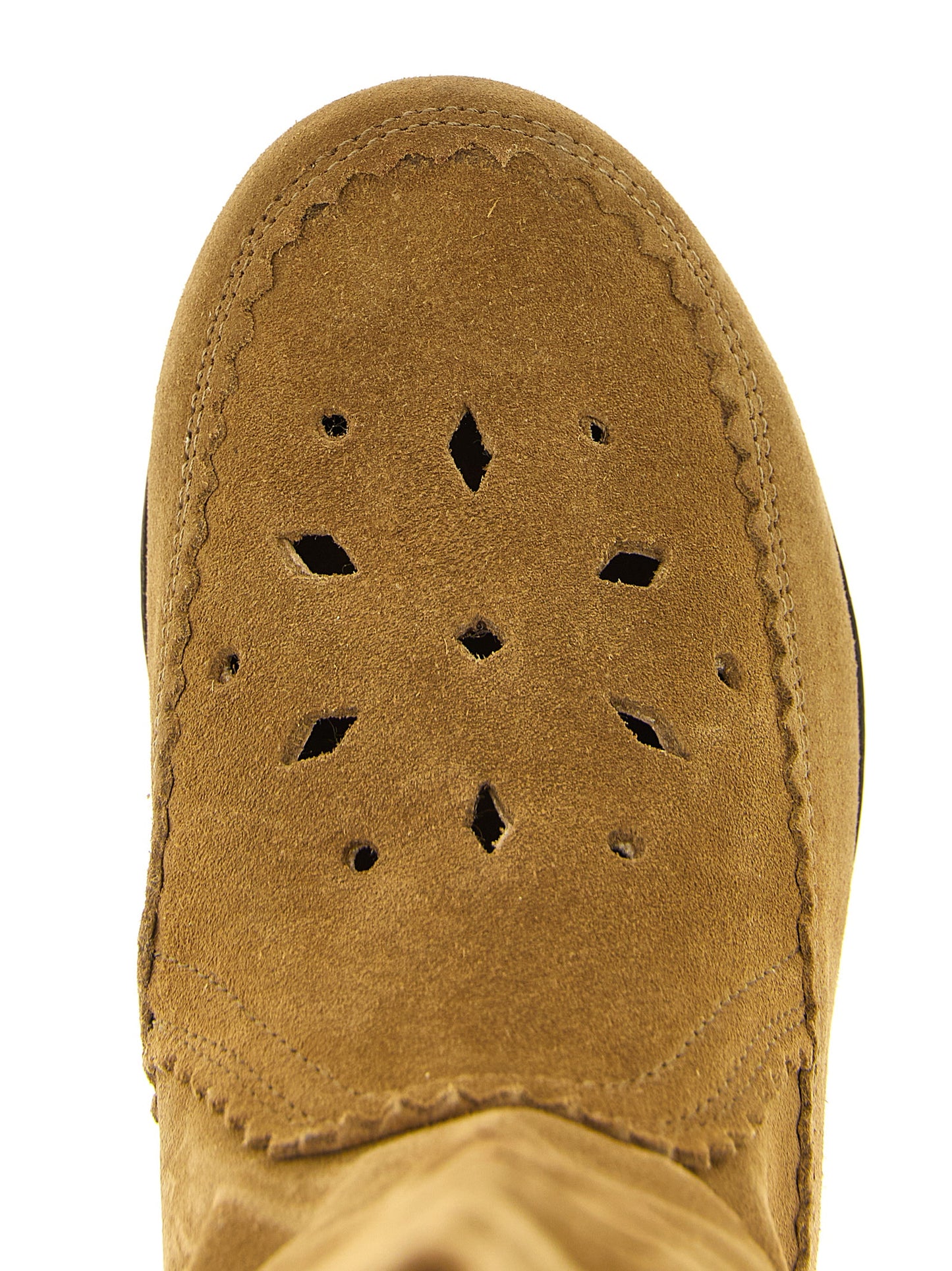 Brown Calfskin Over The Knee
