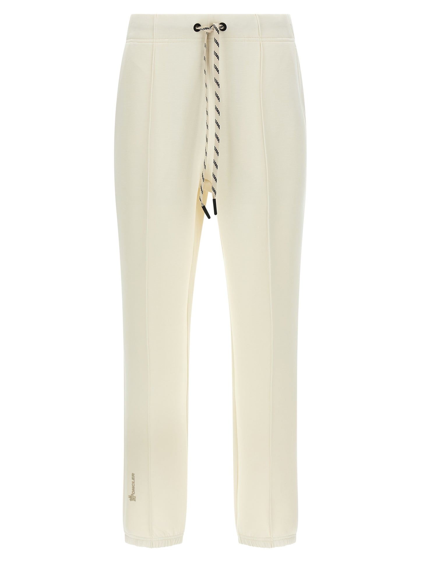 White Polyester Joggers (Workout Pants)
