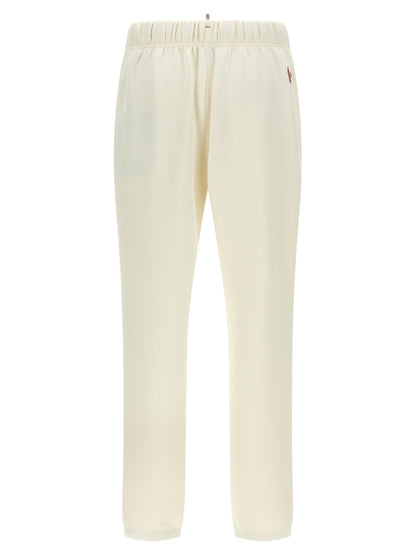 White Polyester Joggers (Workout Pants)