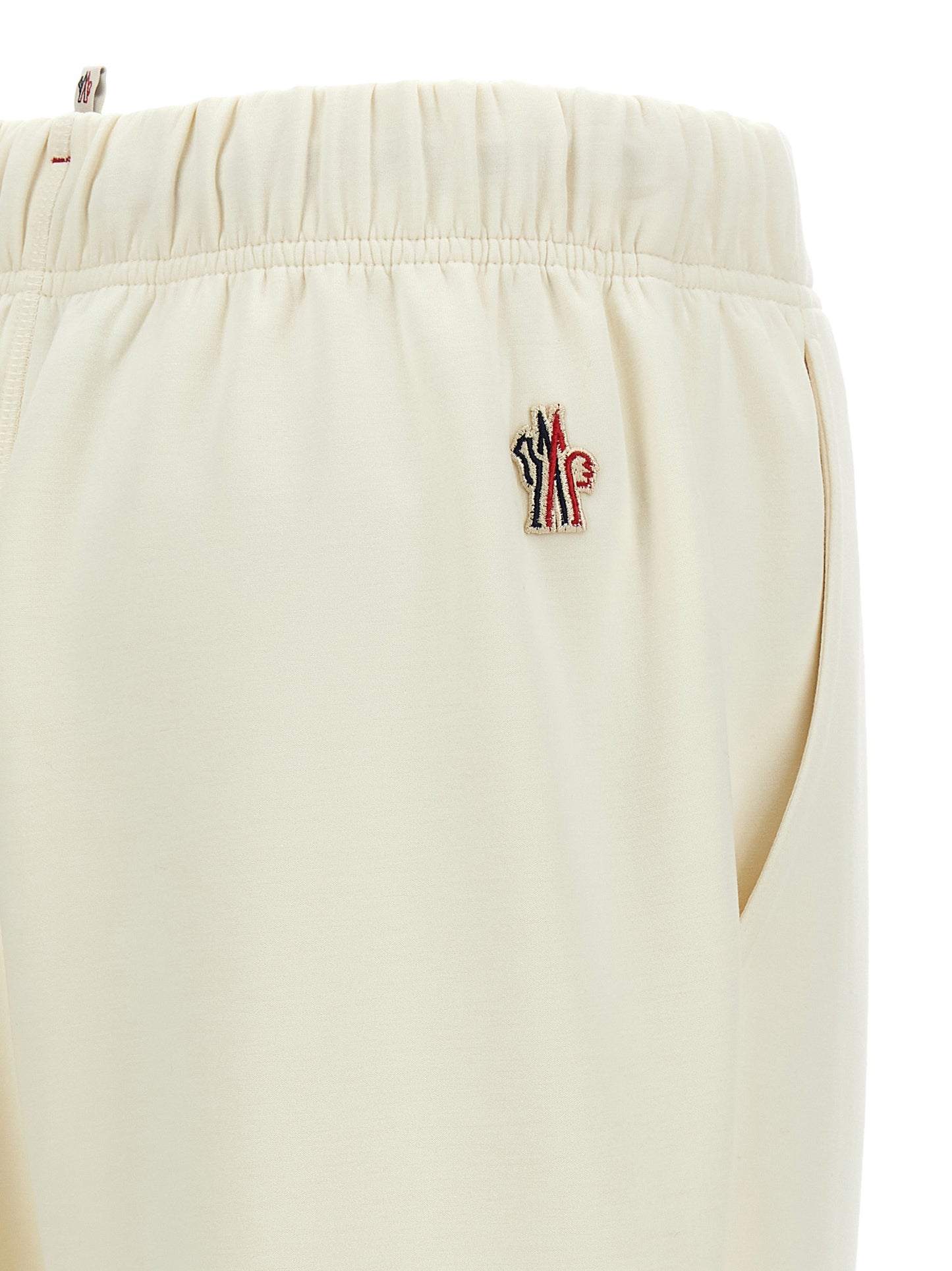 White Polyester Joggers (Workout Pants)
