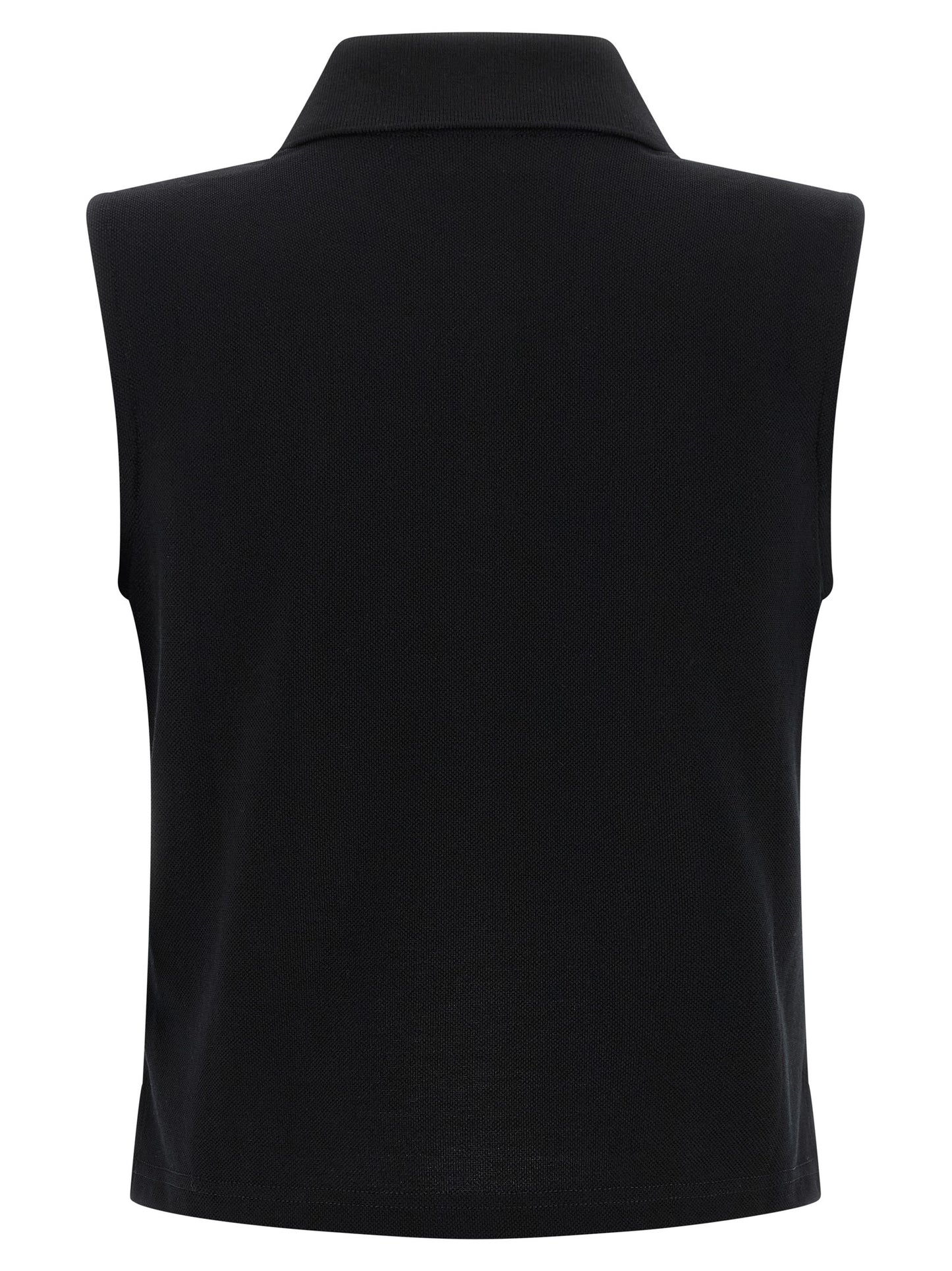 Black Cotton Polo Shirt