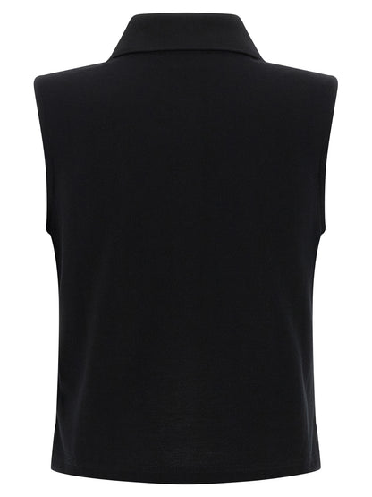 Black Cotton Polo Shirt