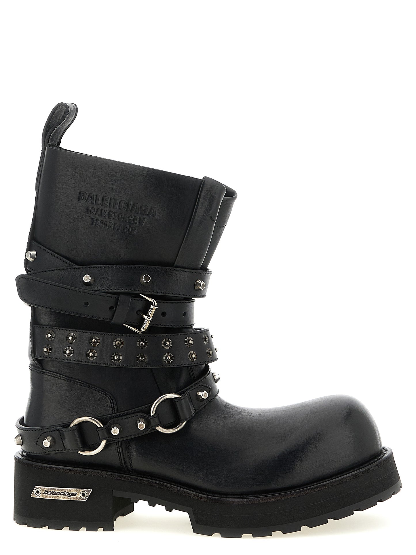 Black Calfskin Ankle Boots