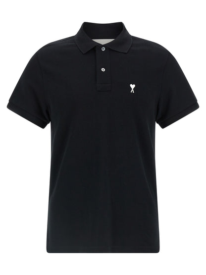 Black Cotton Polo Shirt