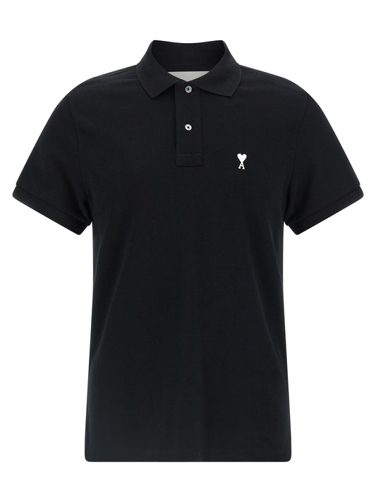 Black Cotton Polo Shirt