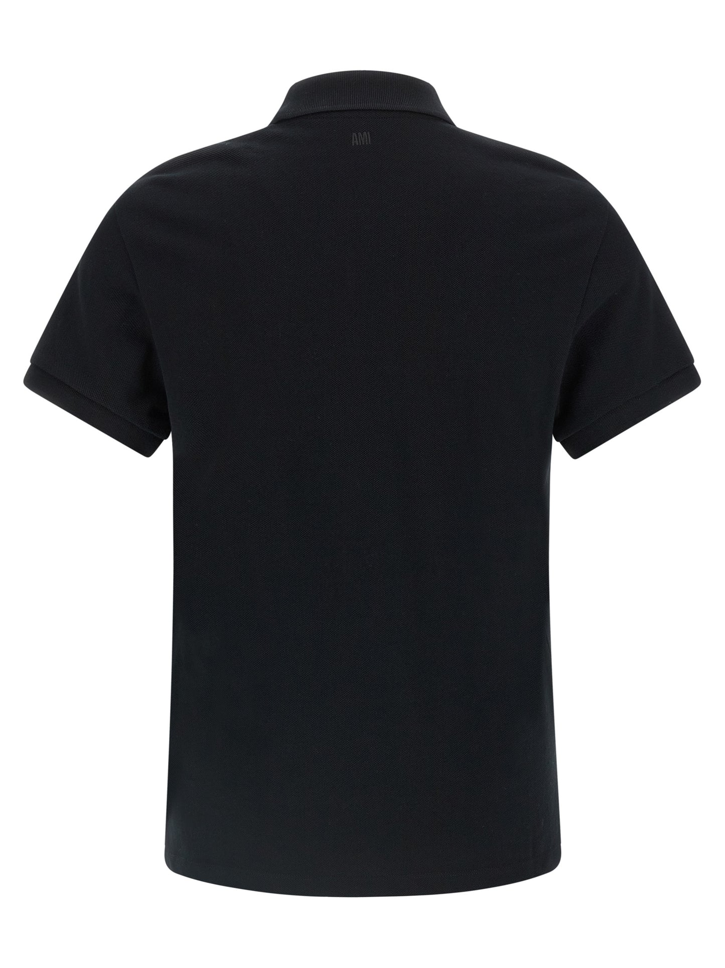 Black Cotton Polo Shirt