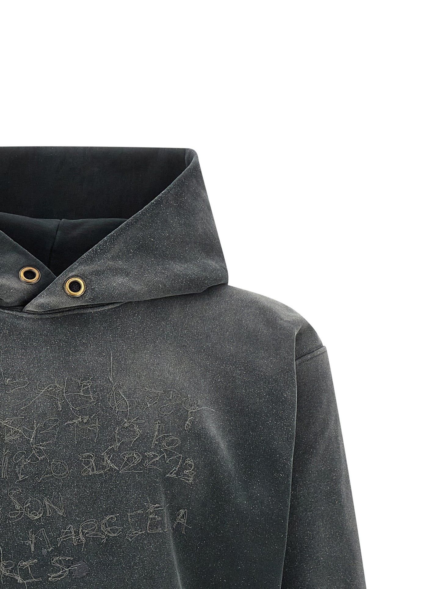 Gray Cotton Hoodie