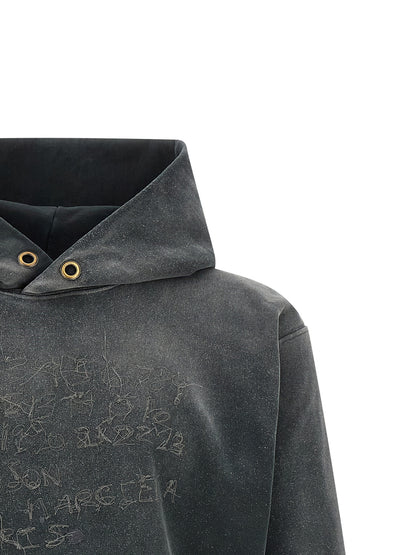 Gray Cotton Hoodie