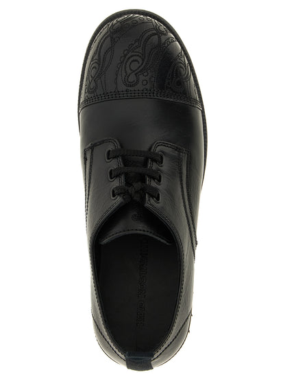 Black Calfskin Oxfords And Derbies